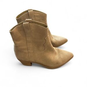 Dolce Vita Waterproof Shania Suede Western Ankle Boots